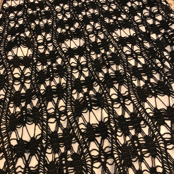 Black/Beige Lace Dress - Picture 3 of 3